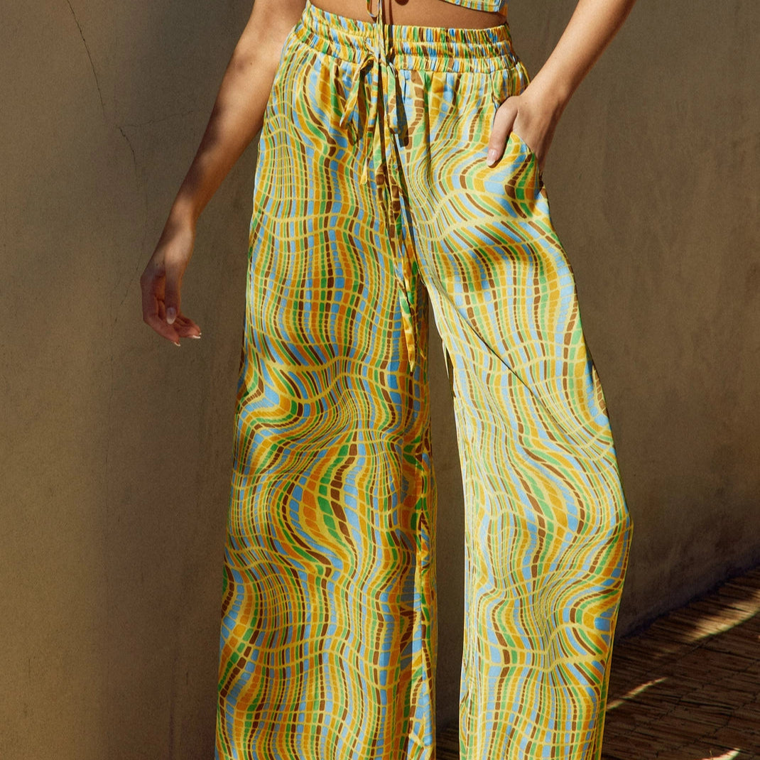 Disco Animal Wide Leg Pants