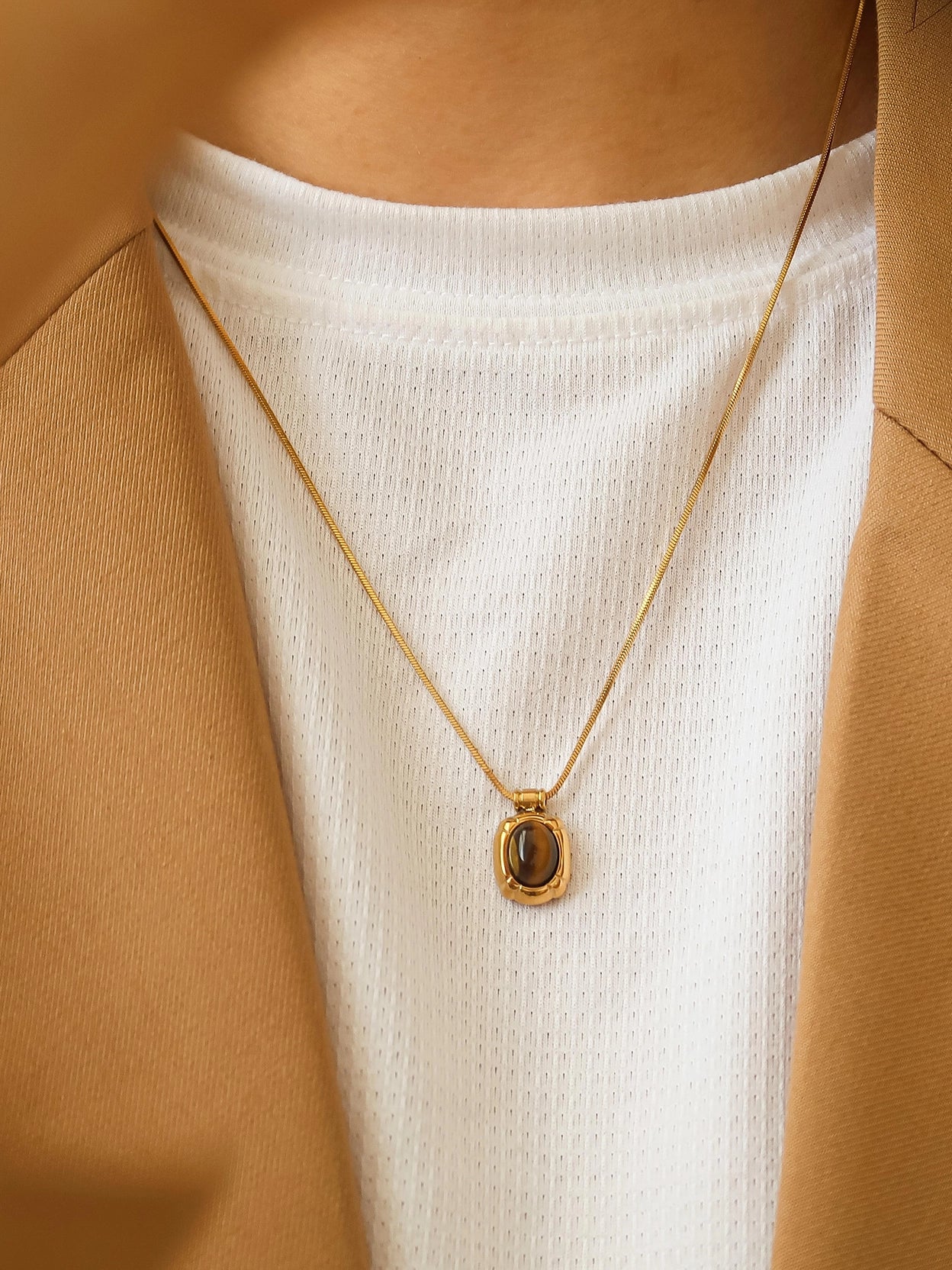 Dax Natural Stone Necklace