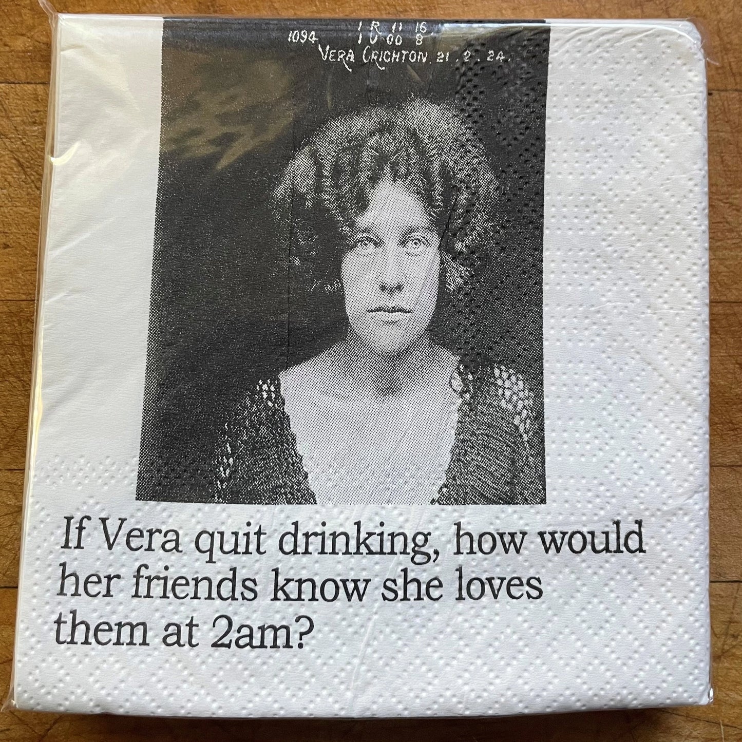 If Vera Quits Cocktail Napkins