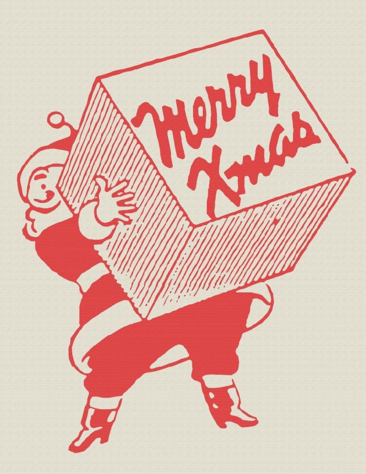 Santa Happy Xmas Postcard