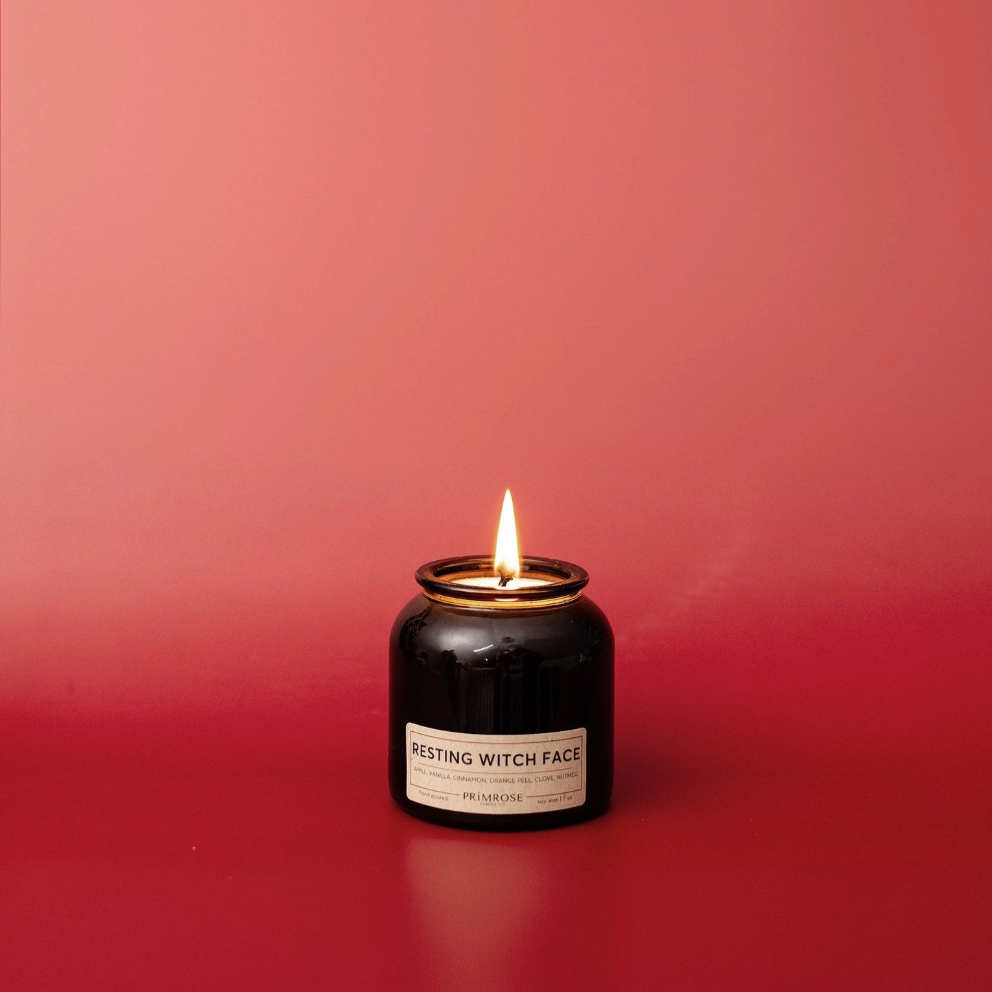 Resting Witch Face Candle