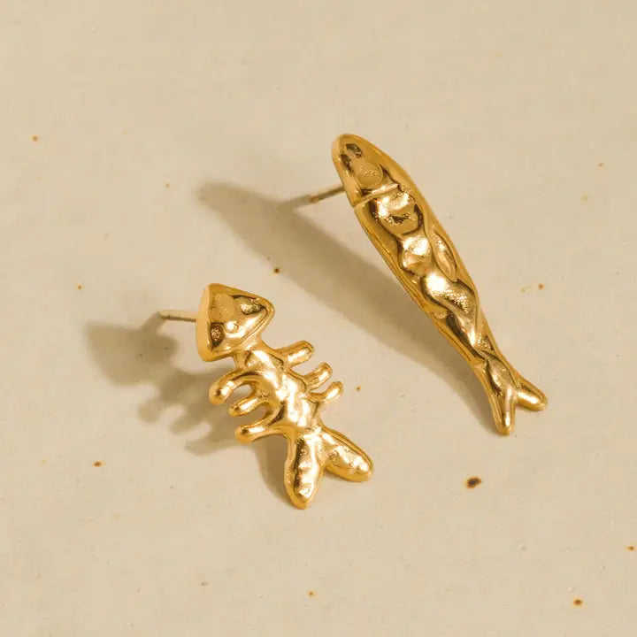 Selkie Mismatch Fish Stud Earrings