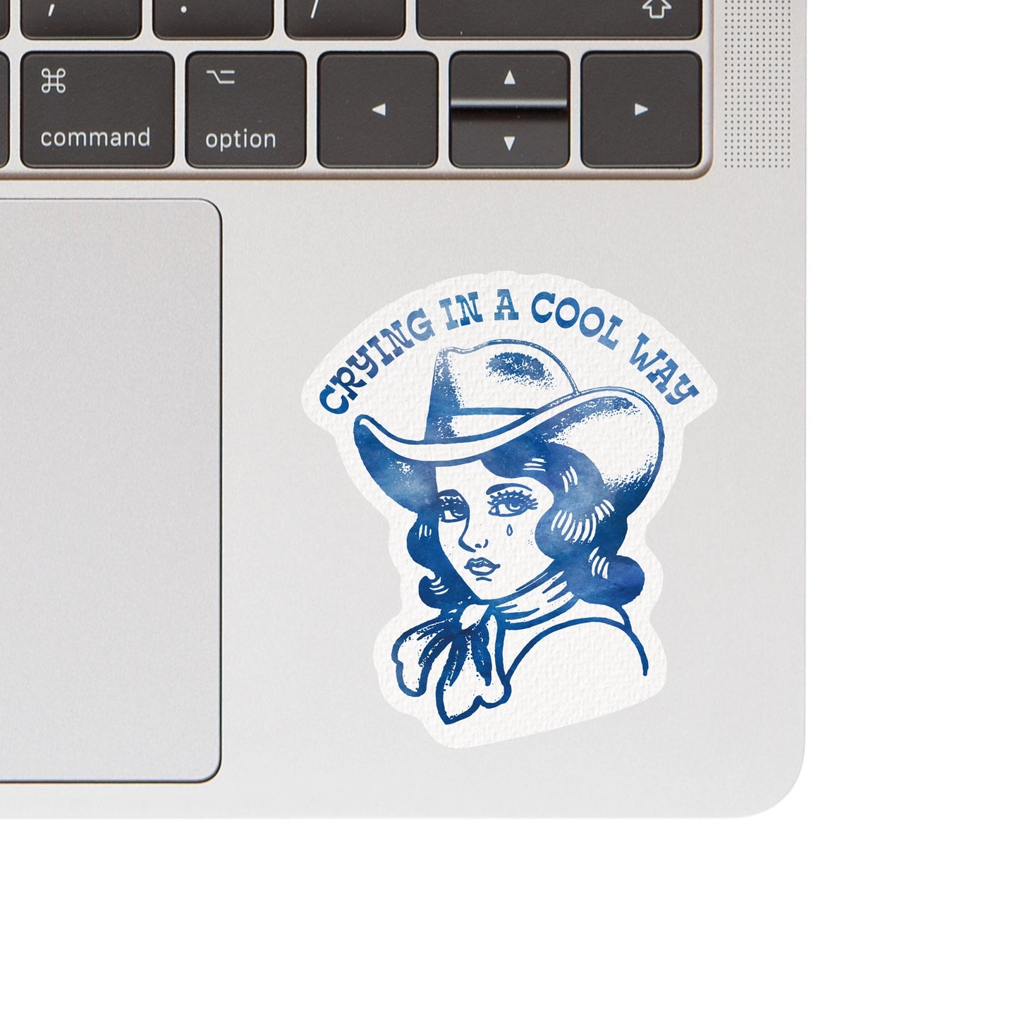 Crying in a Cool Way Sticker