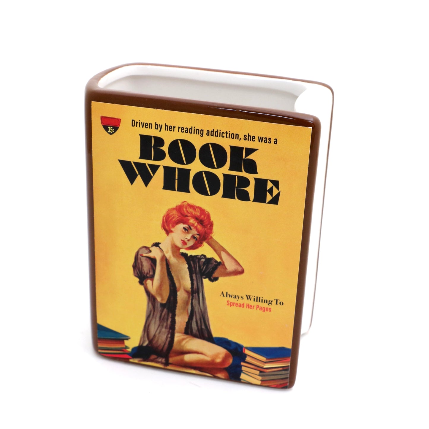 Book Whore Book Vase