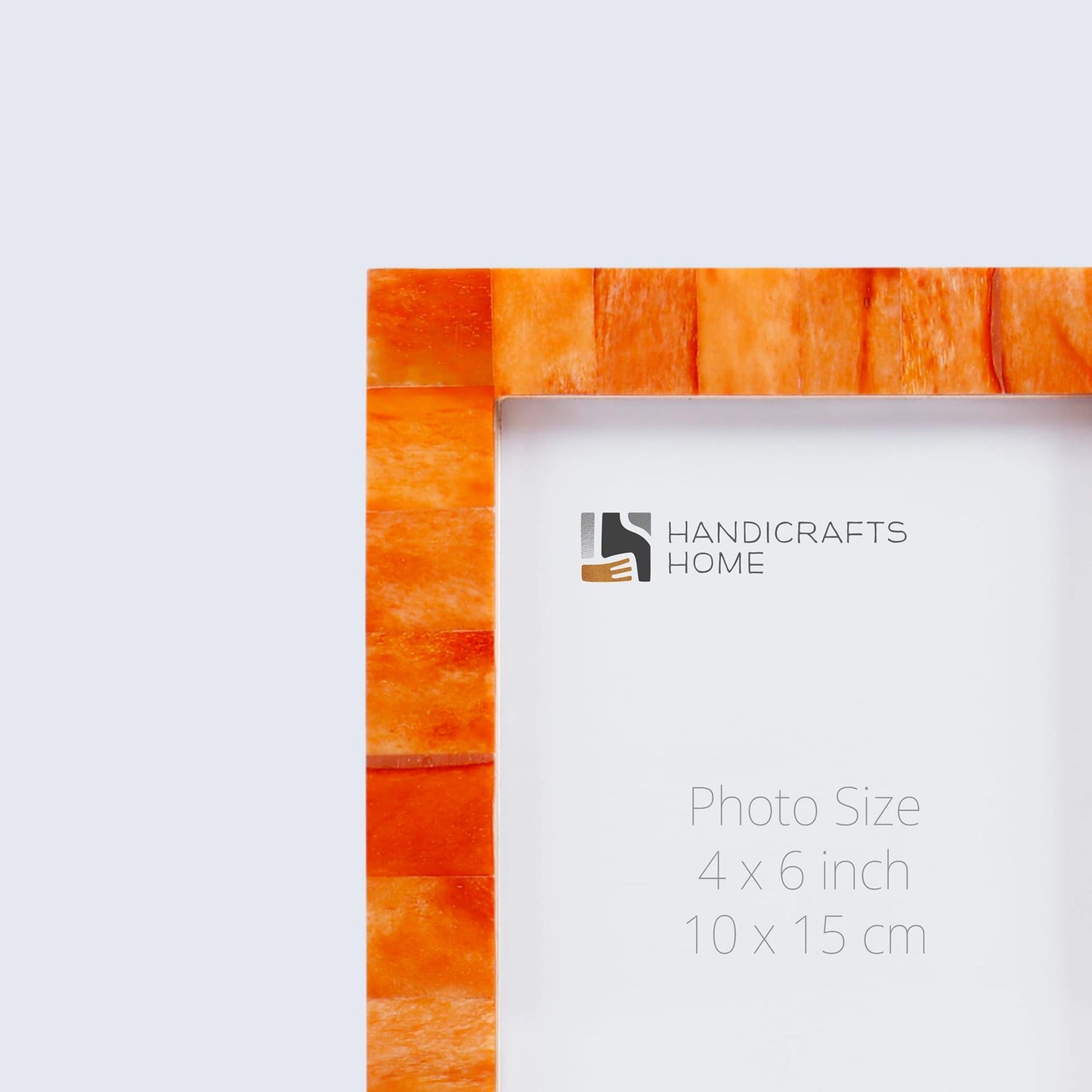Orange Bone 4x6" Picture Frame