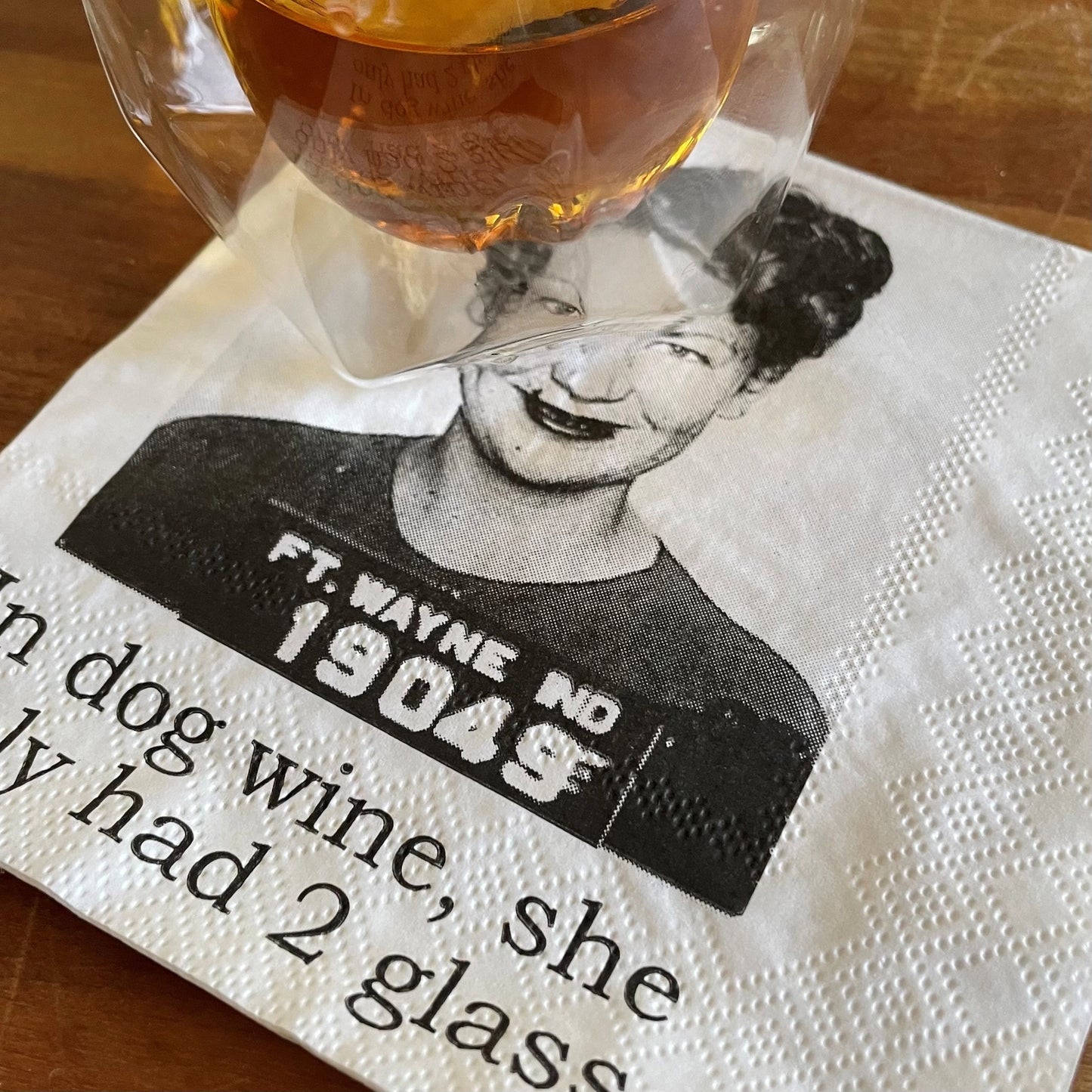 In Dog Wine Cocktail Napkins