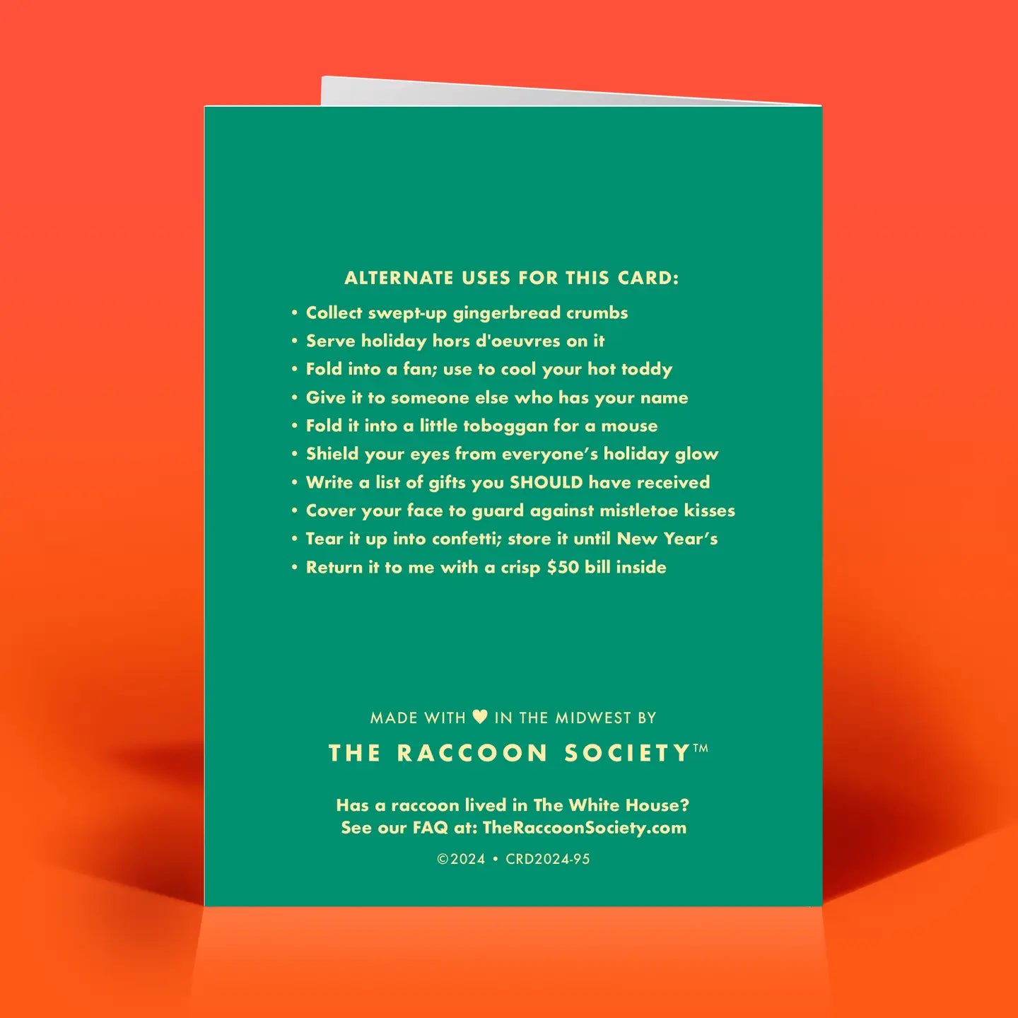 Act Like We're Not High Christmas Card