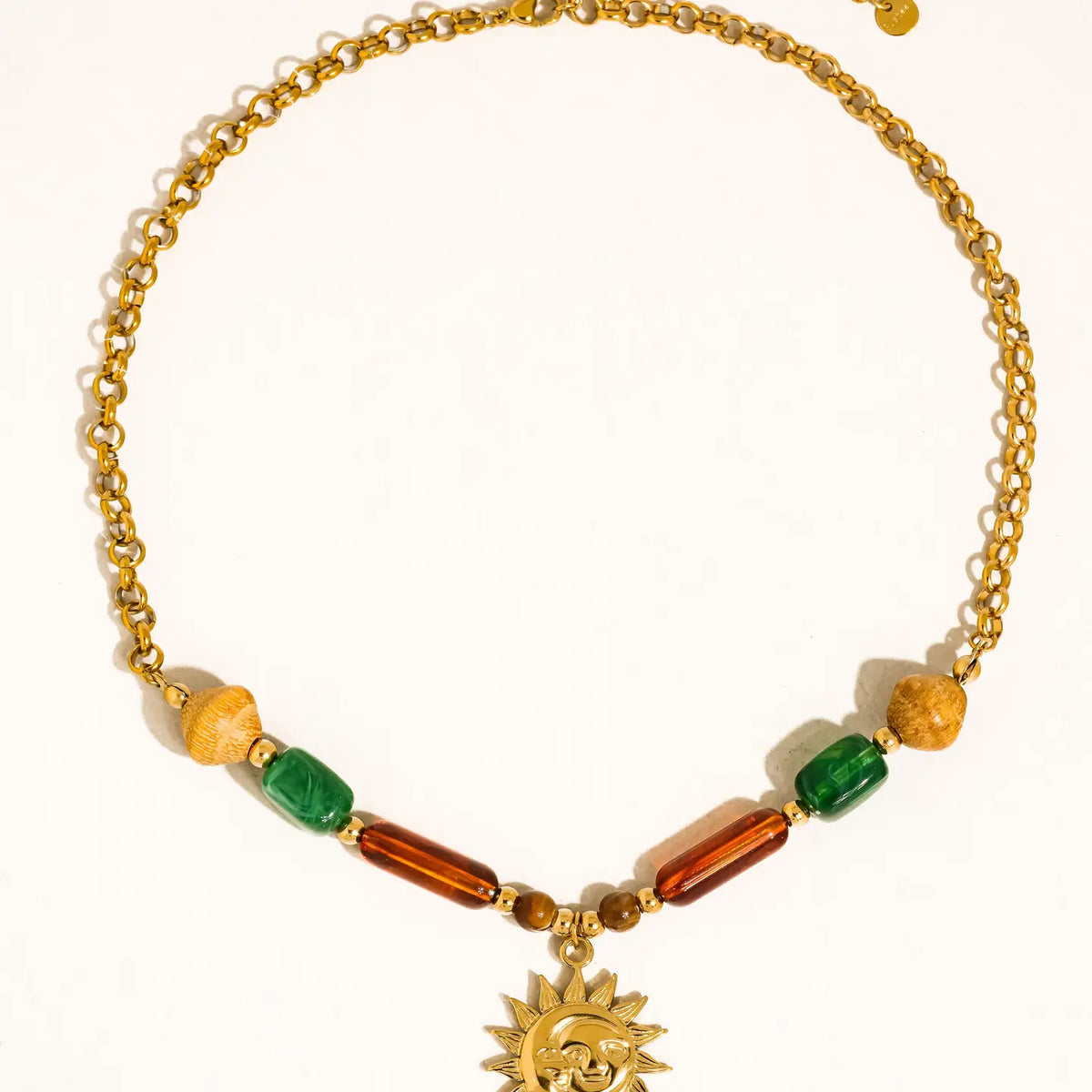 Brisa Beaded Sun Necklace