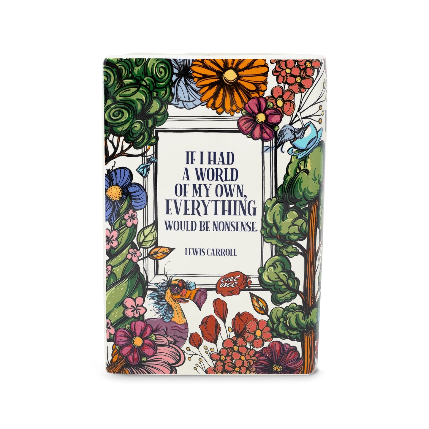 Alice in Wonderland Book Vase