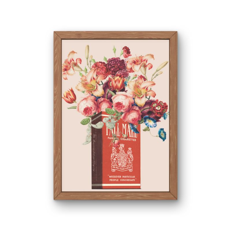Vintage Cigarette Collage Print