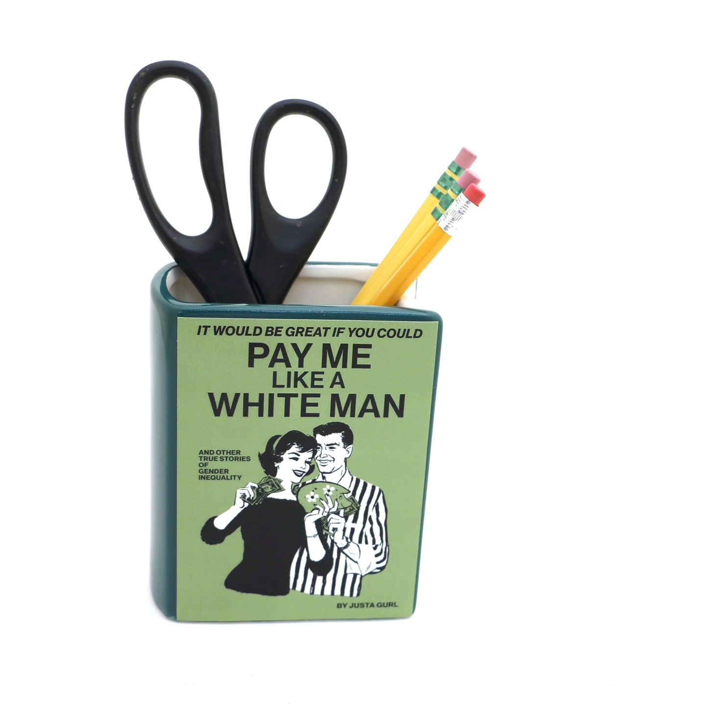 Pay Me Like A White Man Book Vase
