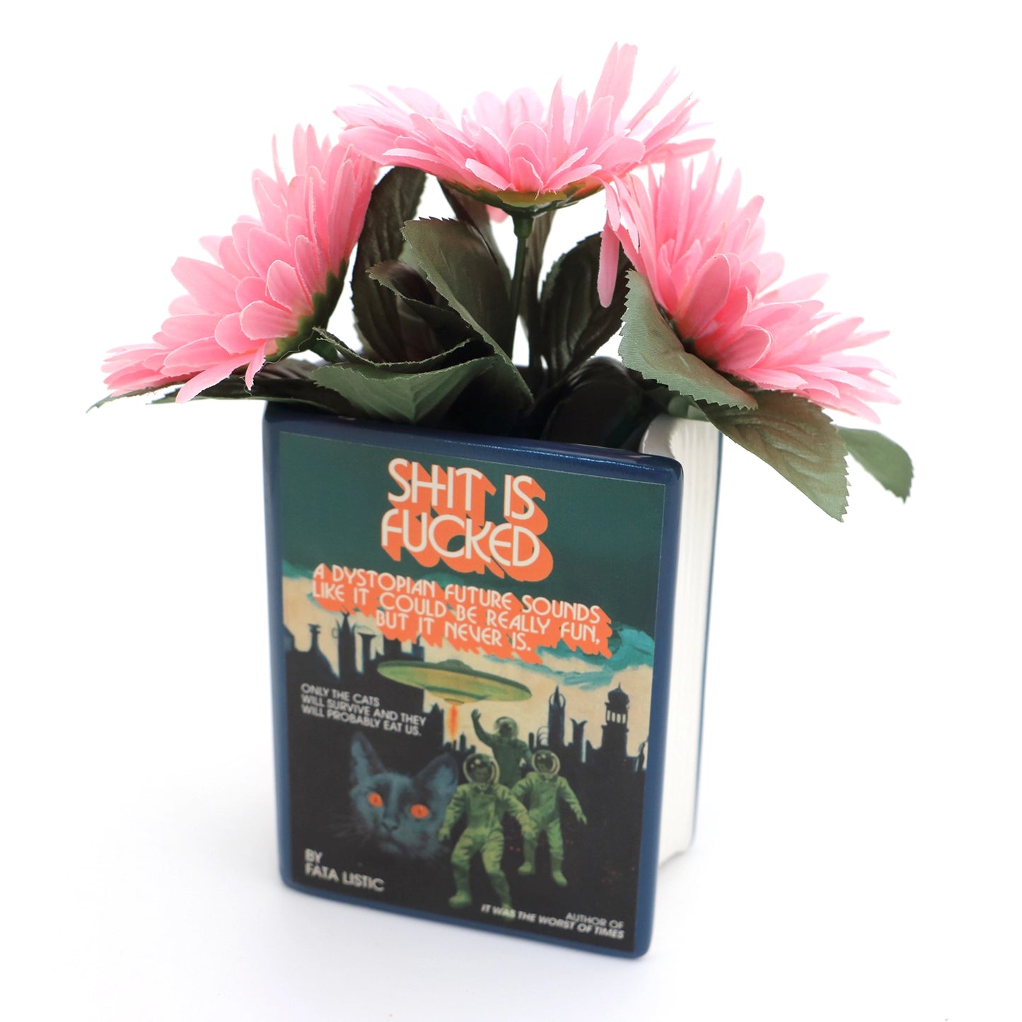 Shit Is Fucked Book Vase