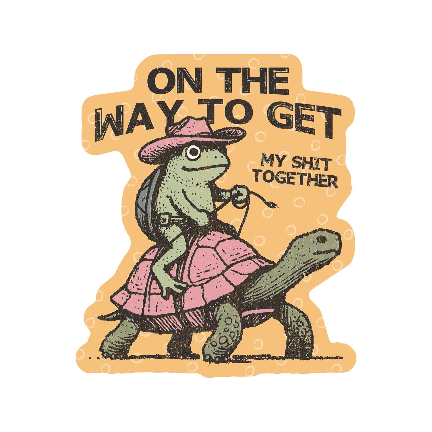 Frog Cowboy Sticker