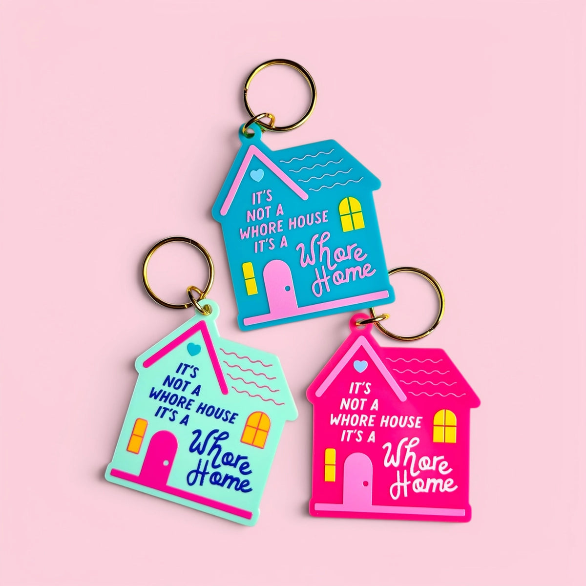 Whore Home Keychain