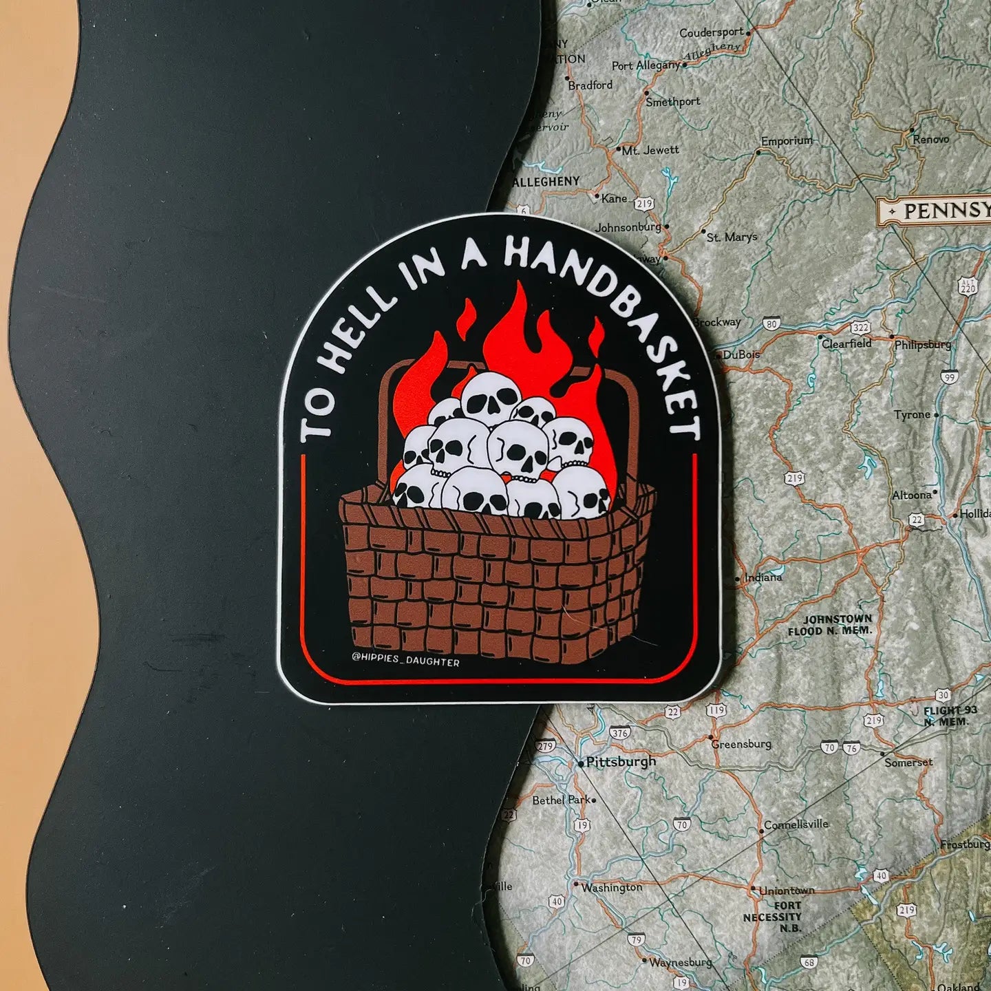 Hell in A Handbasket Sticker