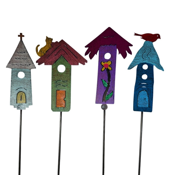Birdhouse Plant Stake