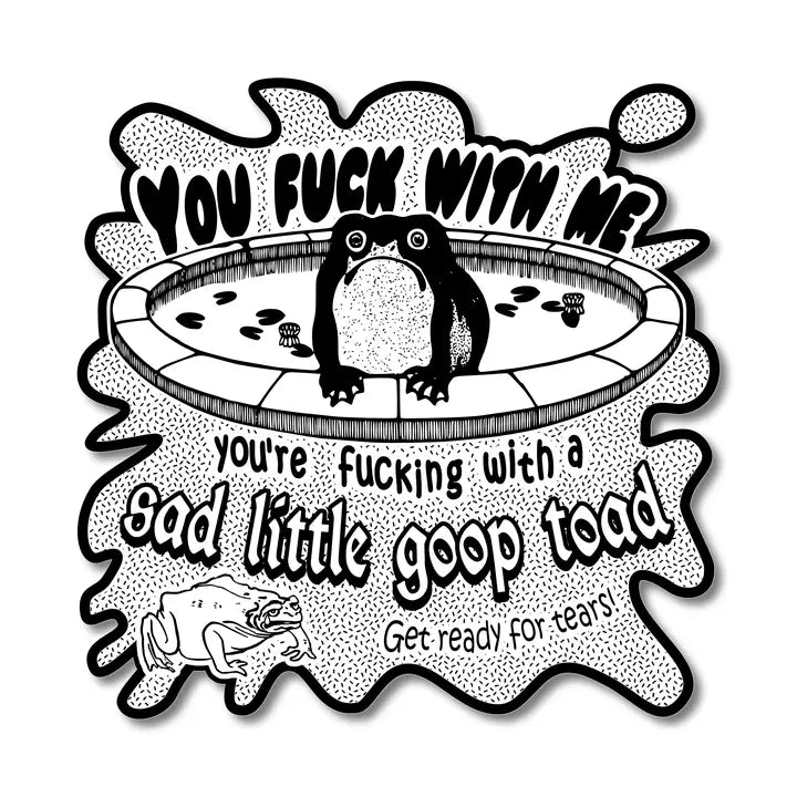 Sad Little Goop Toad Sticker