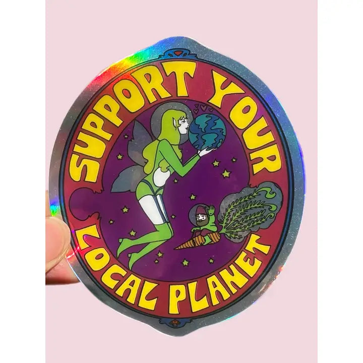 Support Your Local Planet Sticker