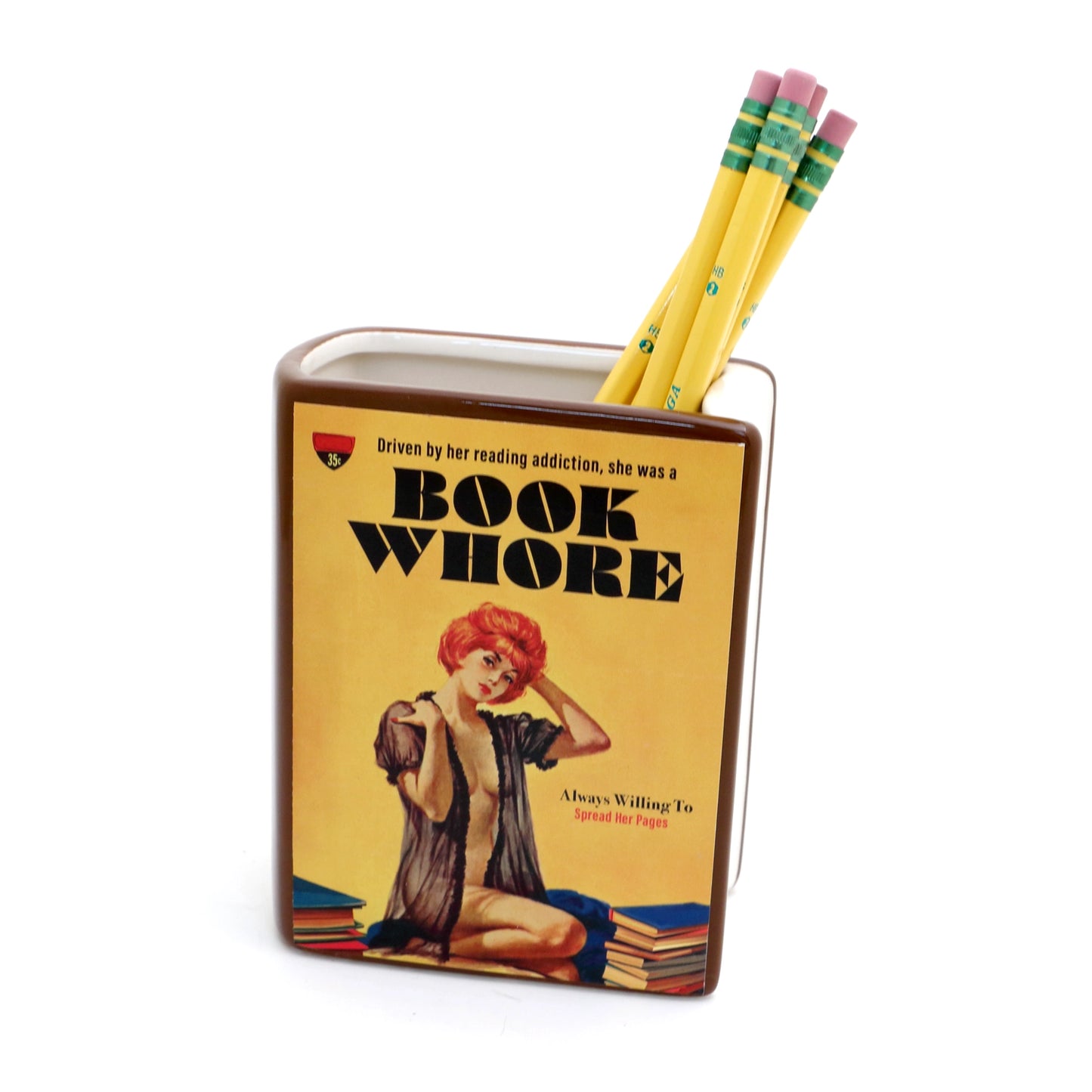Book Whore Book Vase