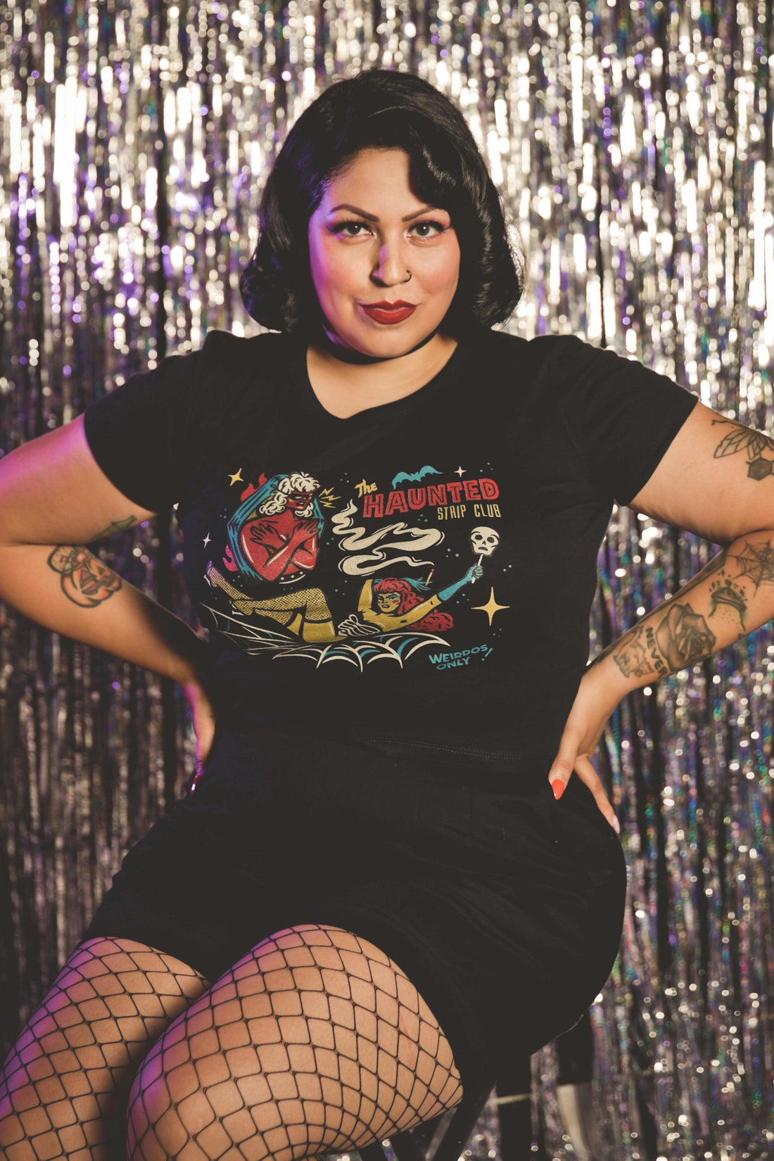 Haunted Strip Club Crop Tee