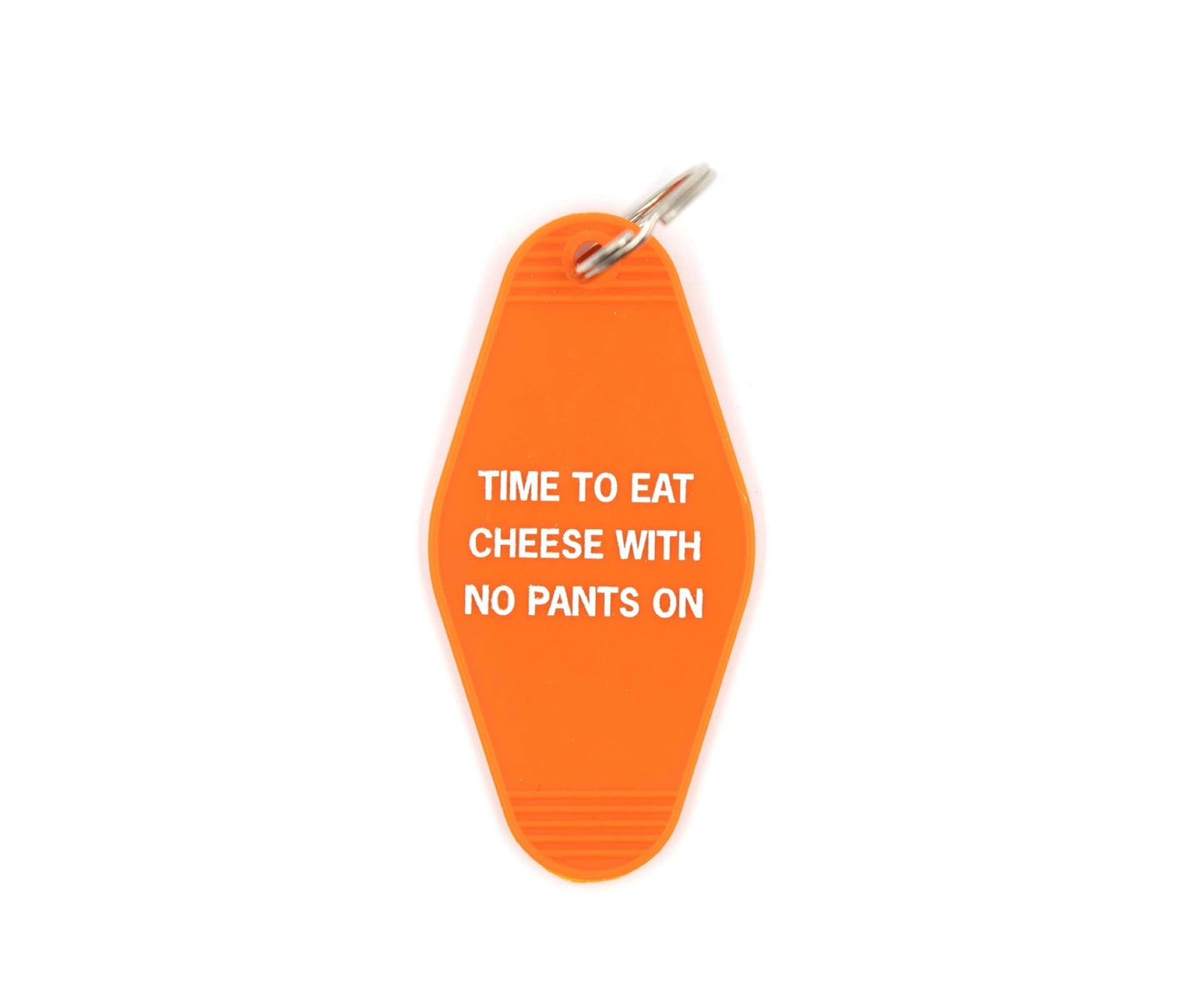 Time to Eat Cheese Keychain