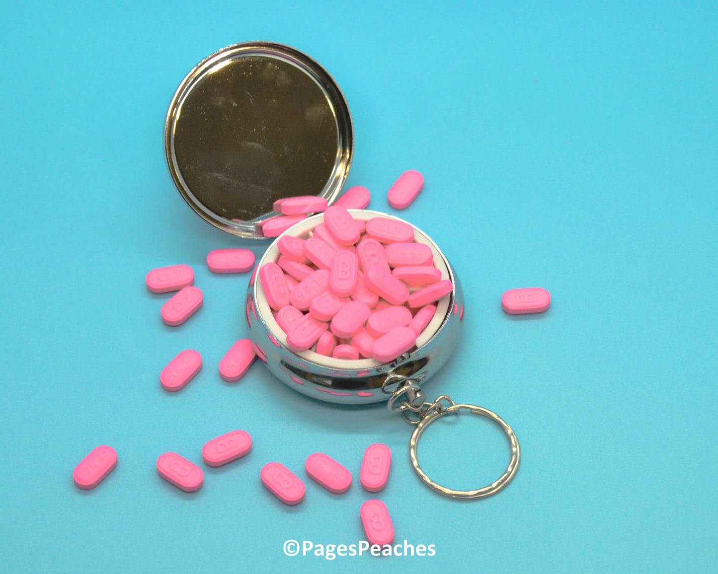 Lobotomy Pill Case Keychain