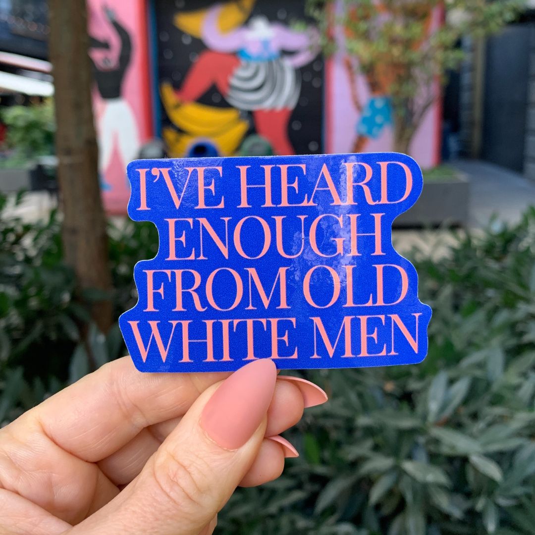 Old White Men Sticker