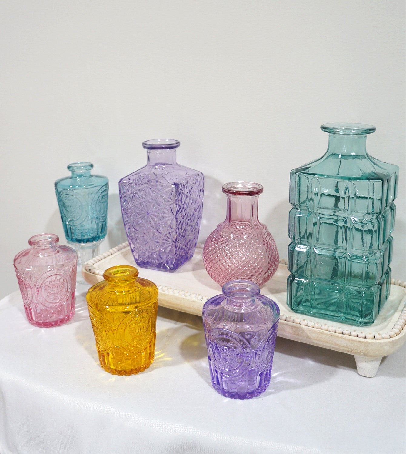 Aqua Large Bud Vase