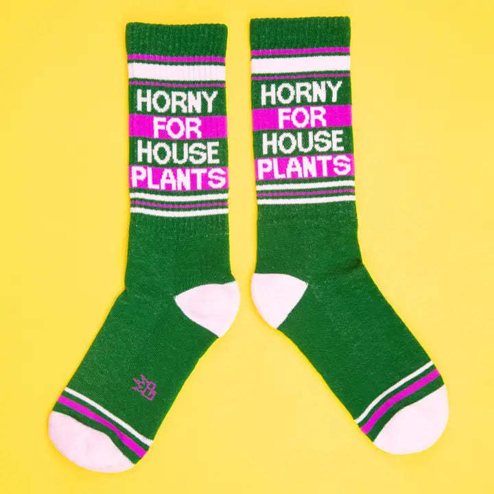 Horny For House Plants Socks