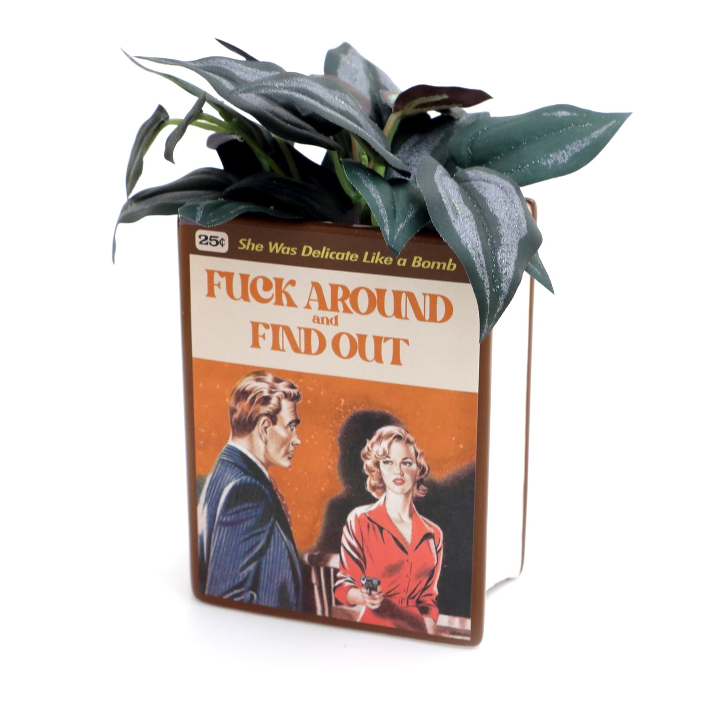 Fuck Around & Find Out Book Vase