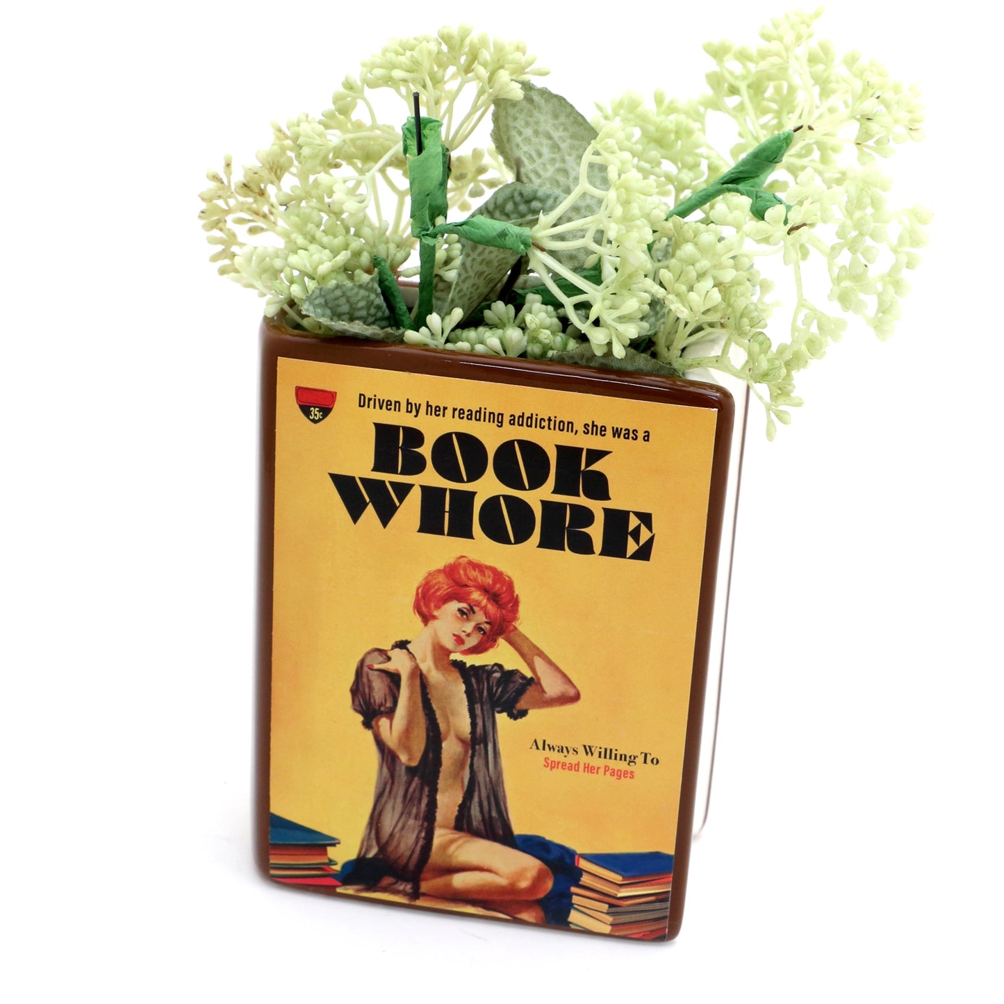 Book Whore Book Vase