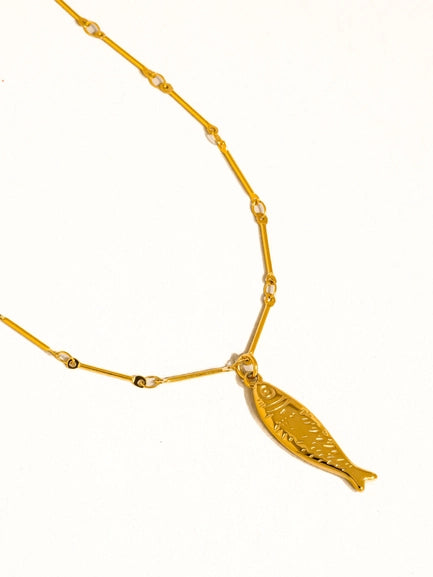 Coralie Fish Pendant Necklace
