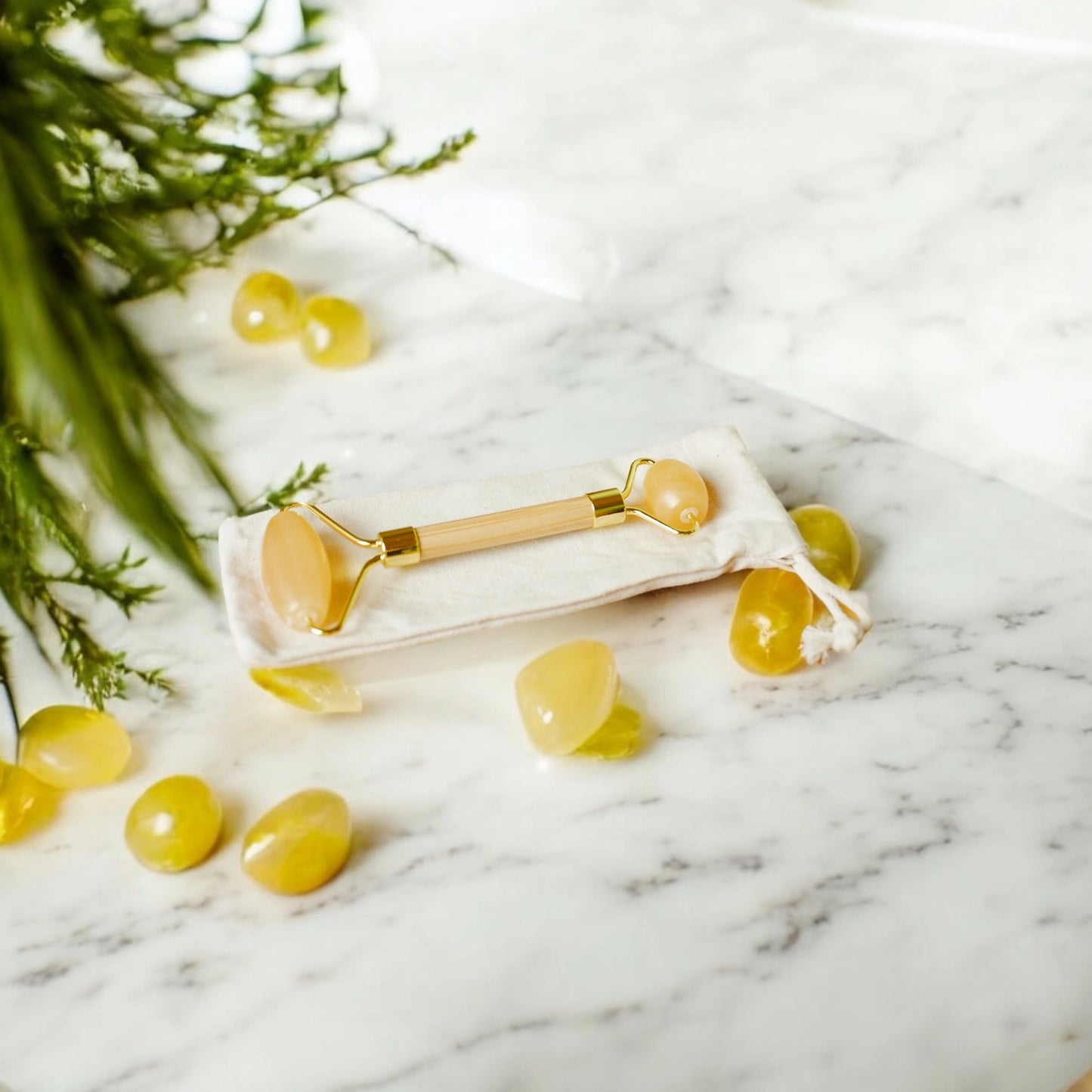 Yellow Jade Facial Massage Roller