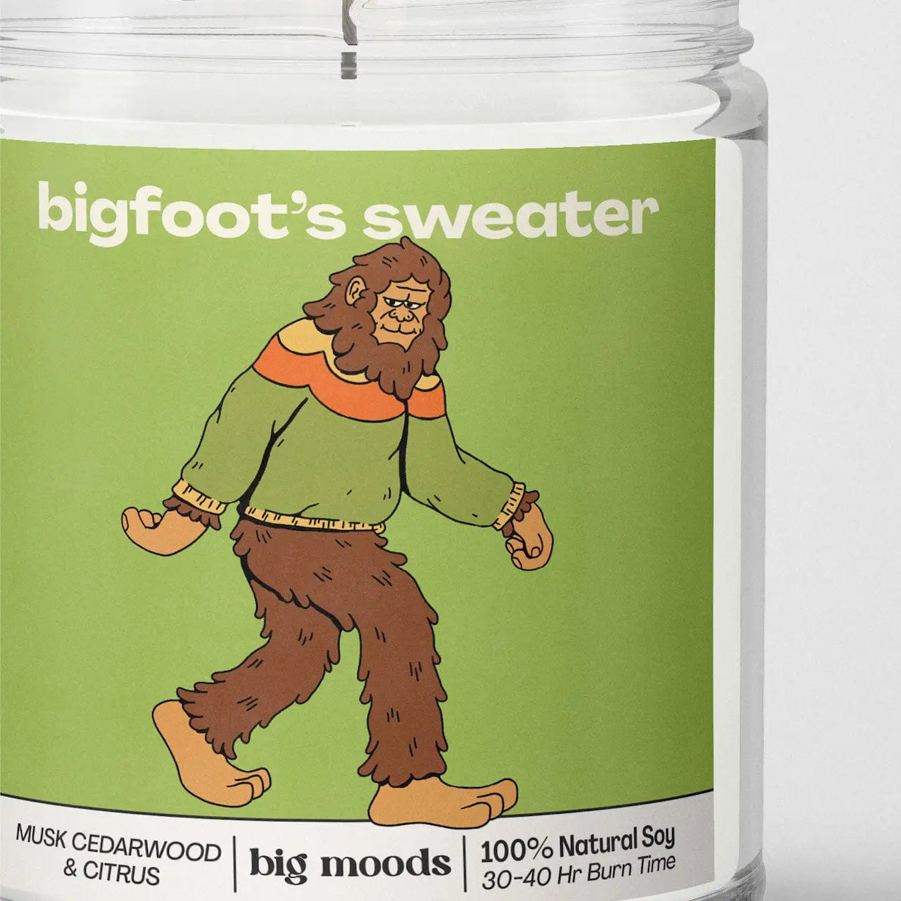 Bigfoot's Sweater Candle