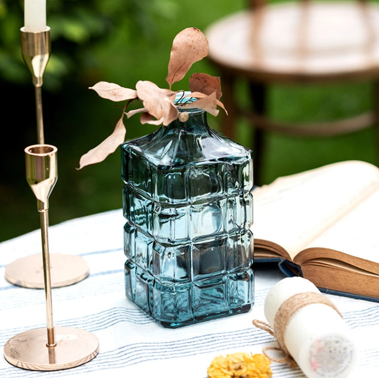 Aqua Large Bud Vase