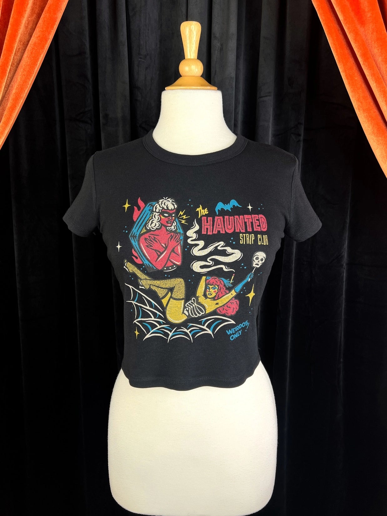 Haunted Strip Club Crop Tee