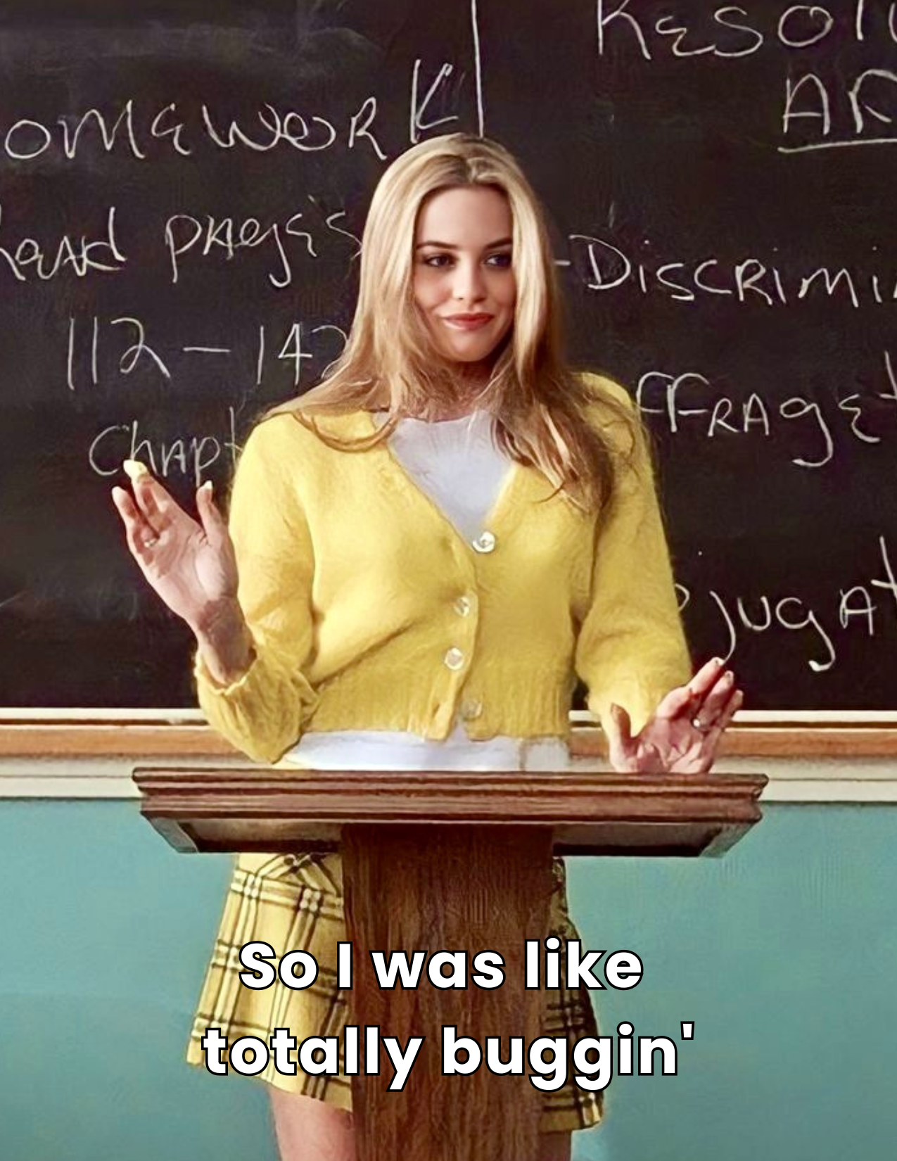 Cher Clueless Postcard