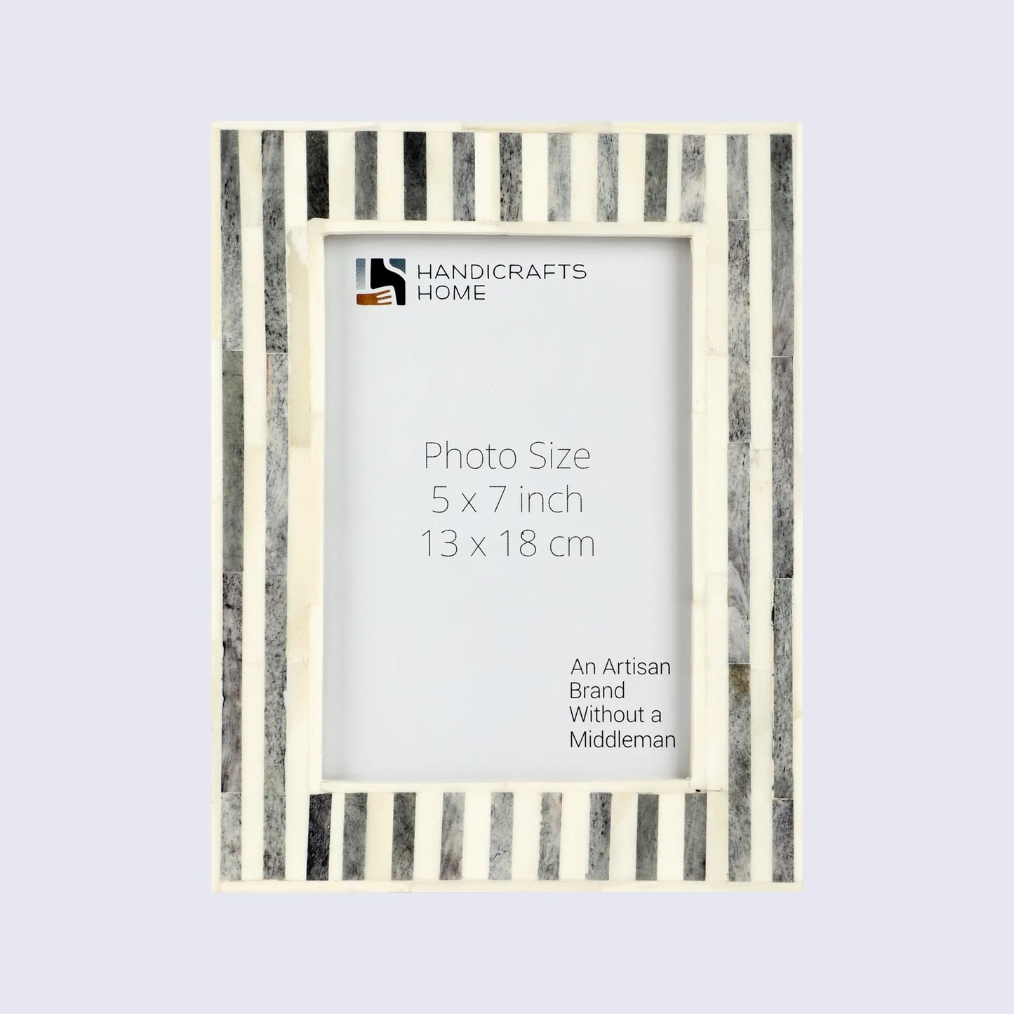 Striped Bone 5x7" Picture Frame