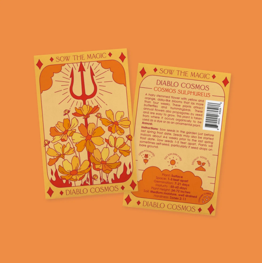Diablo Cosmos Tarot Garden + Gift Seed Packet