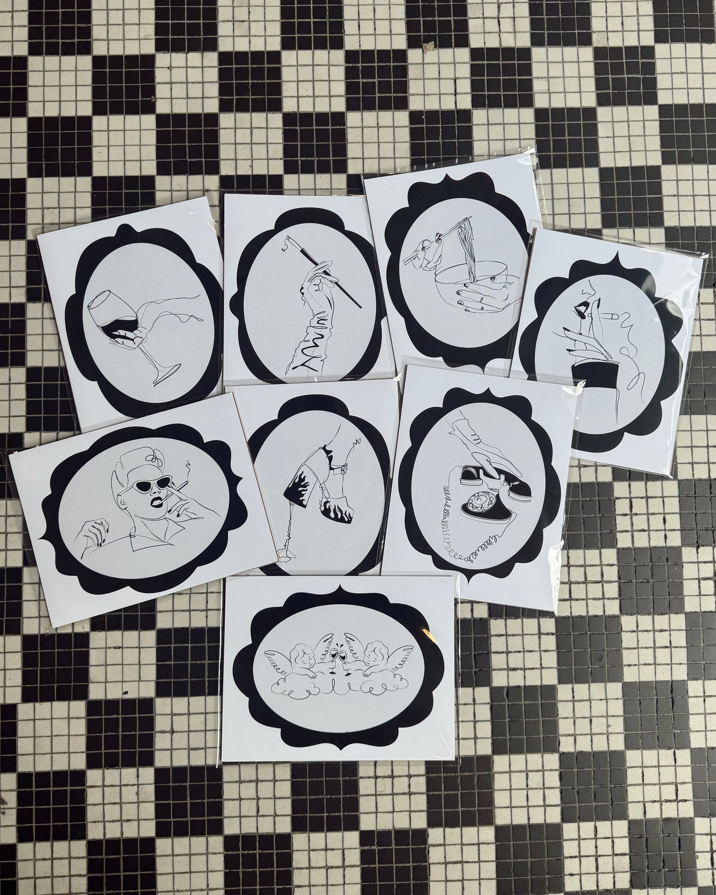 Black & White Frame Doodles