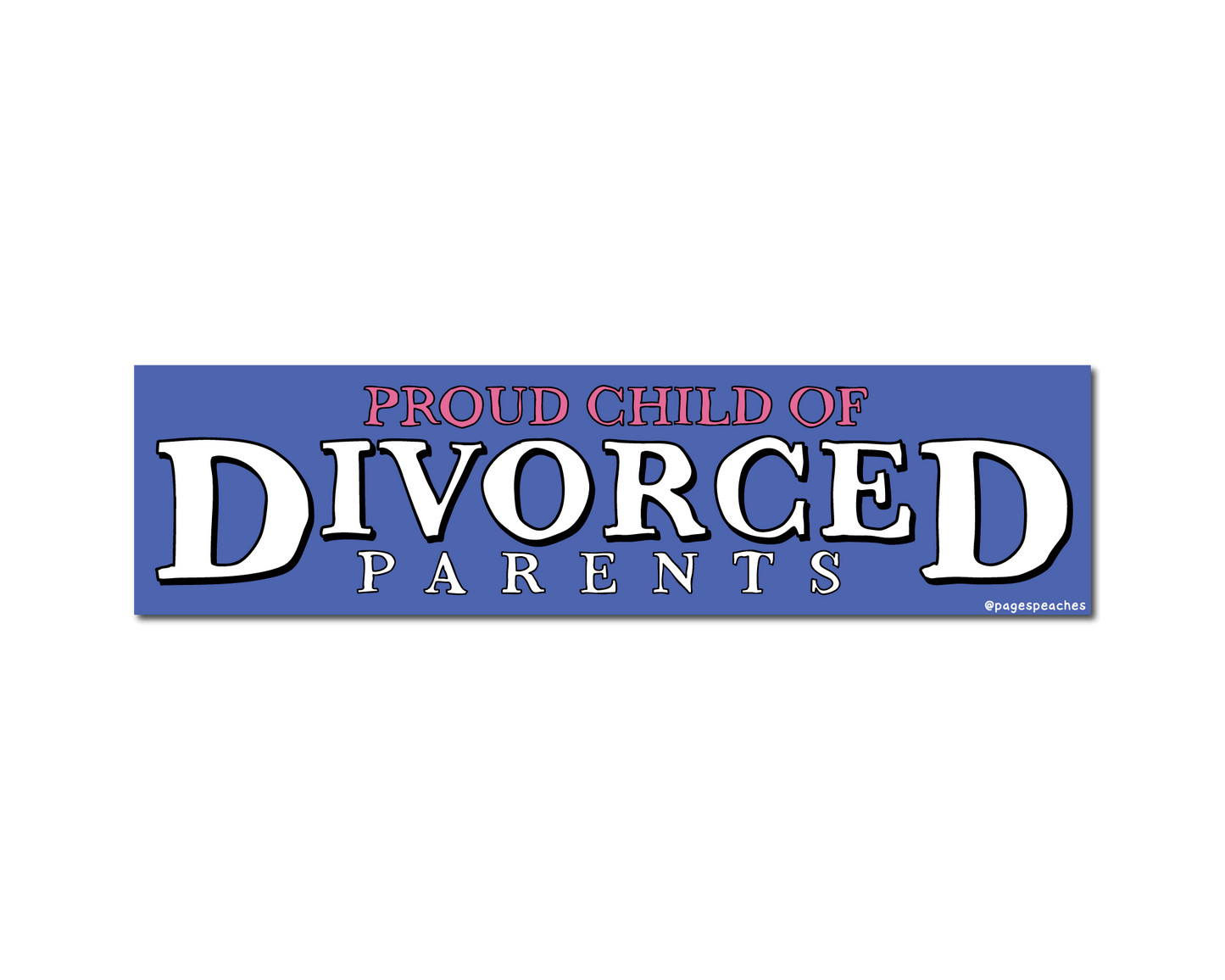 Divorced Parents Bumper Sticker