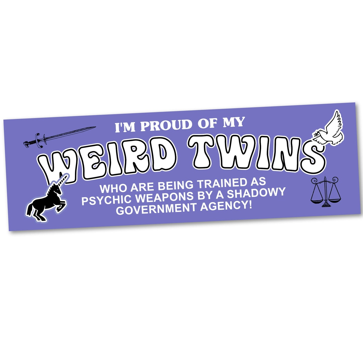 Weird Twins Bumper Sticker
