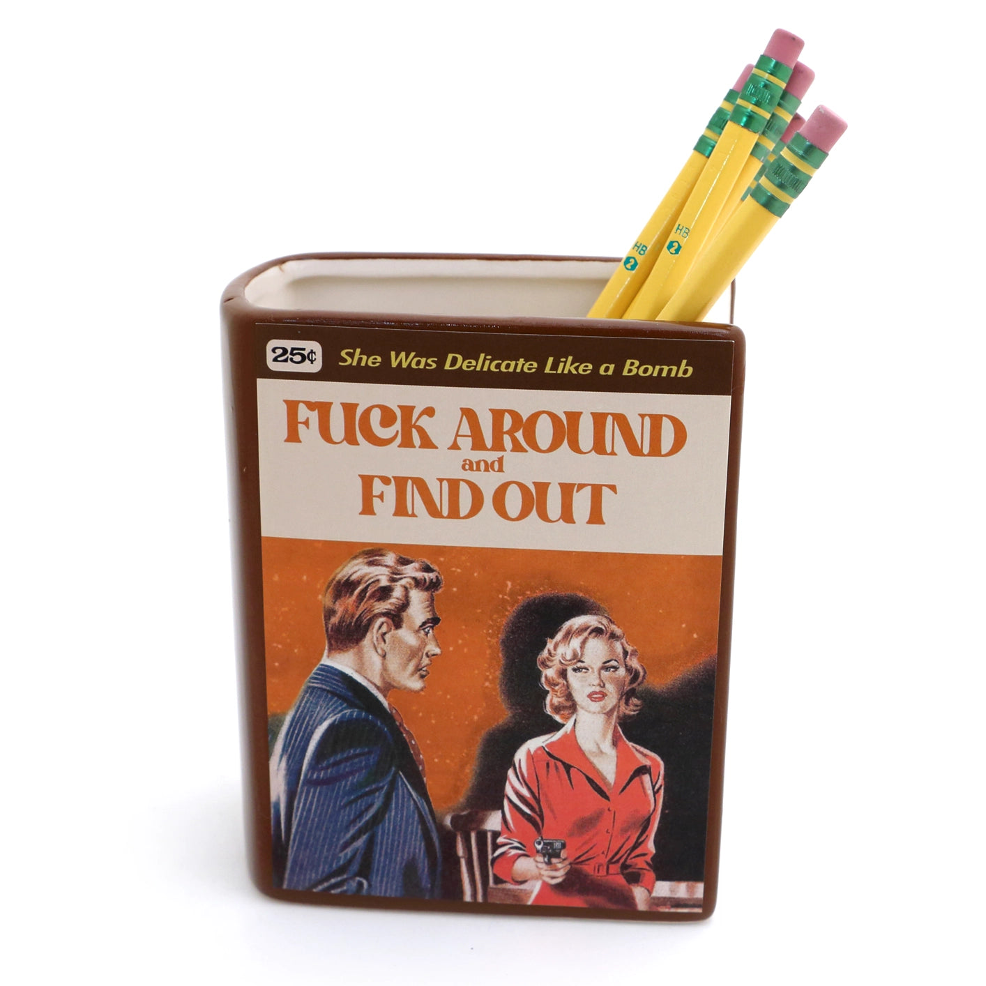 Fuck Around & Find Out Book Vase
