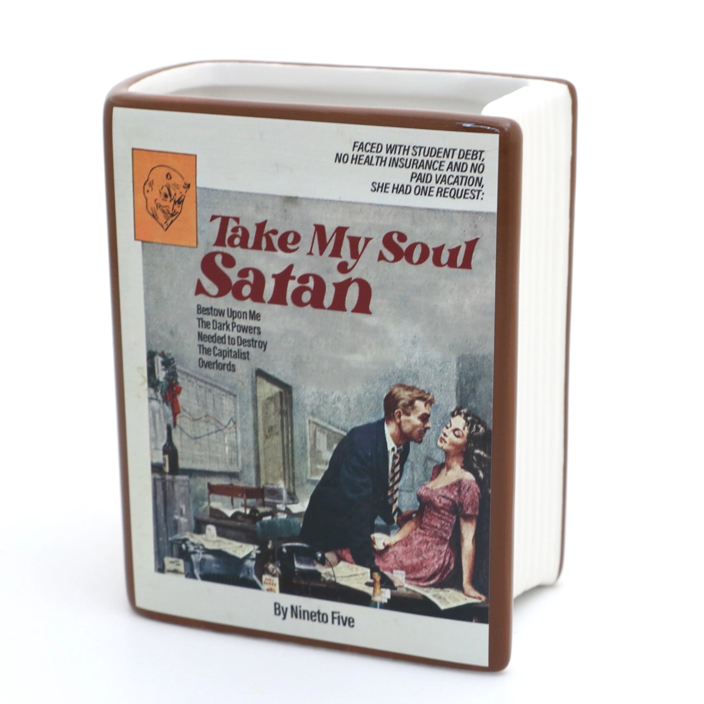Take My Soul Satan Book Vase