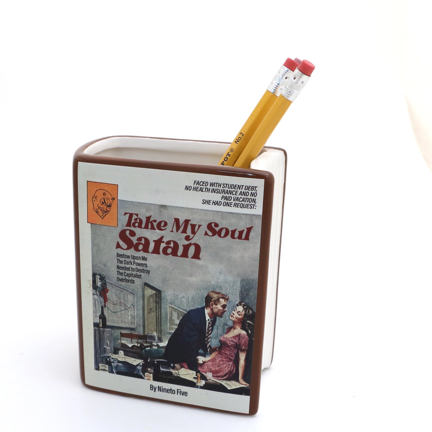 Take My Soul Satan Book Vase