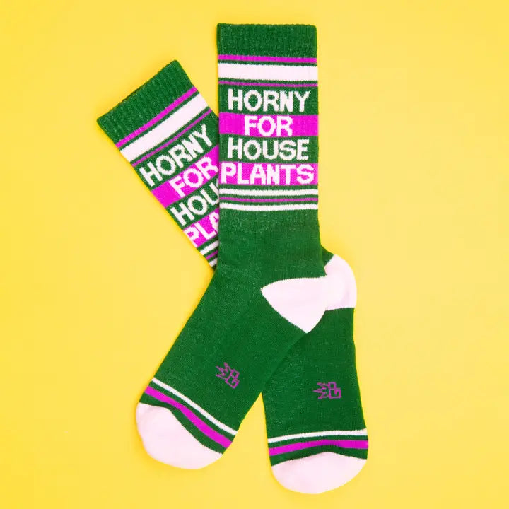 Horny For House Plants Socks