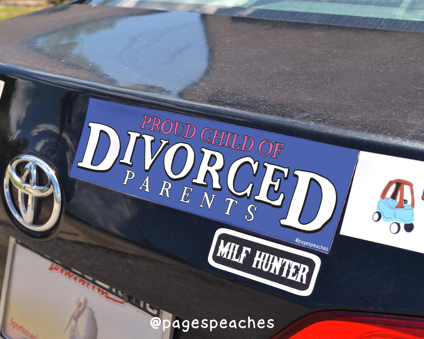 Divorced Parents Bumper Sticker