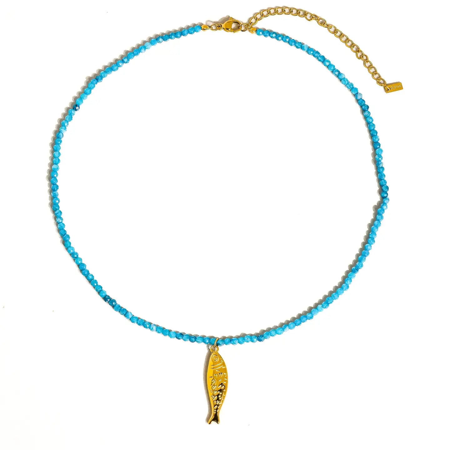Sasha Fish Beaded Necklace
