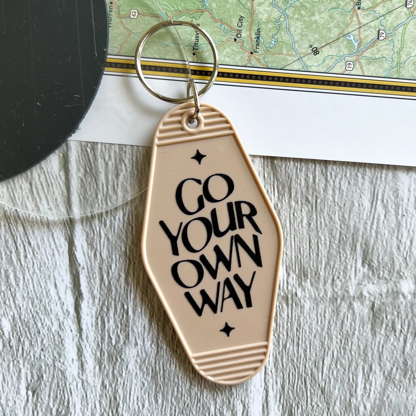 Go Your Own Way Keytag