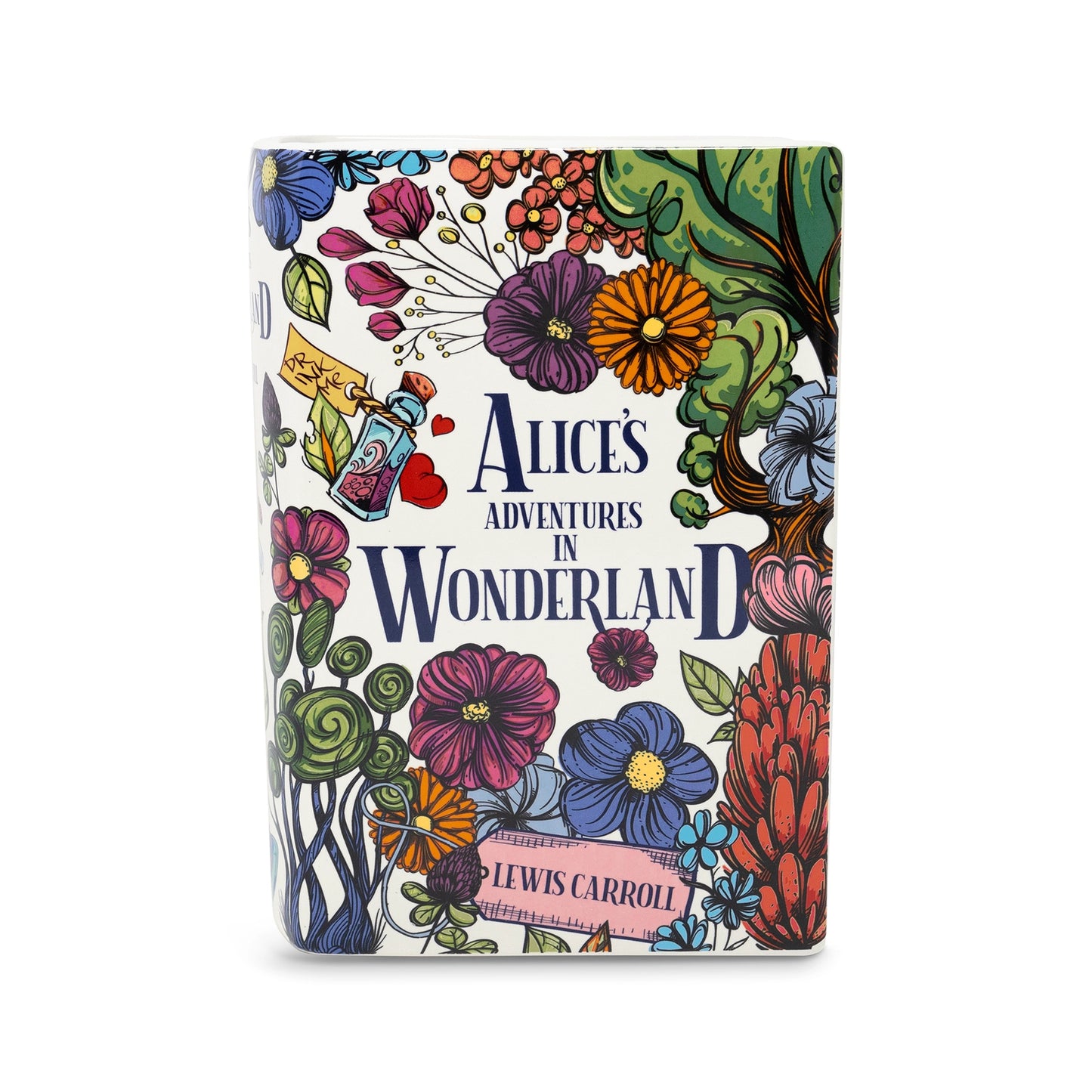 Alice in Wonderland Book Vase